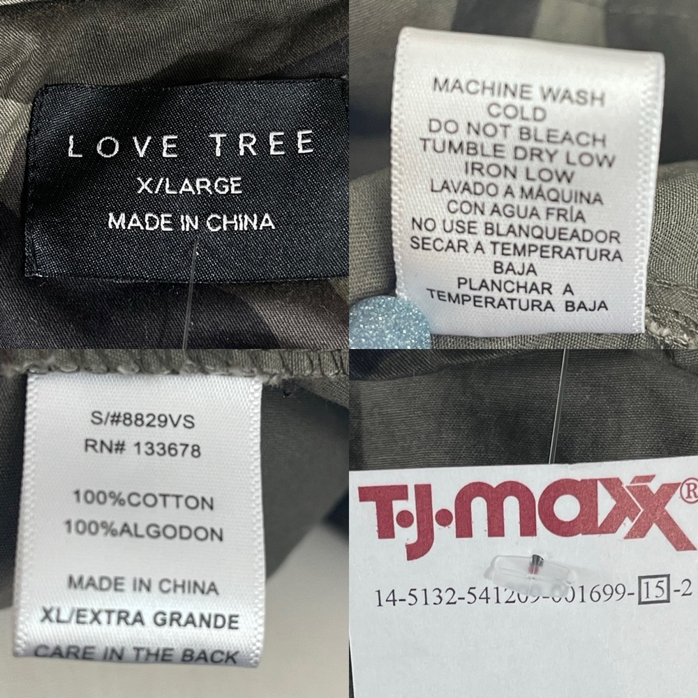 Love Tree Camo Green Military Army Utility Vest w/Front Pockets NWT Size XL - Picture 15 of 16
